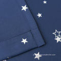 Cortinas de estrela romântica azul azul marinho